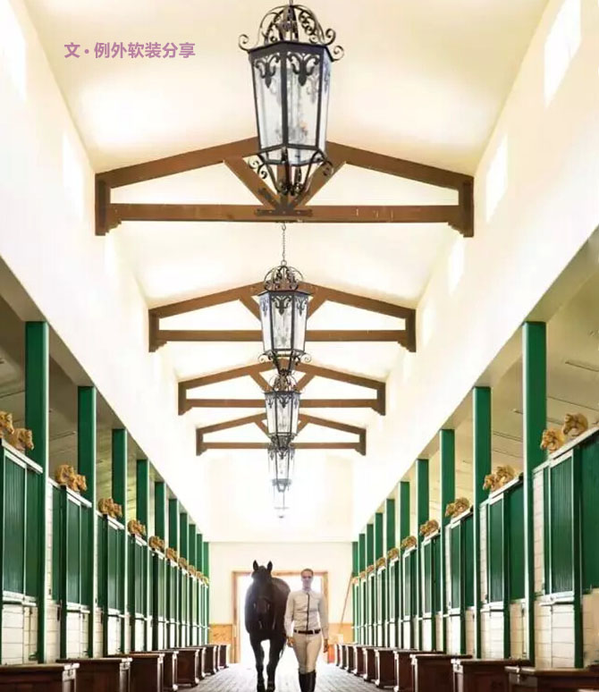 彌漫著尊貴氣息的馬場設計